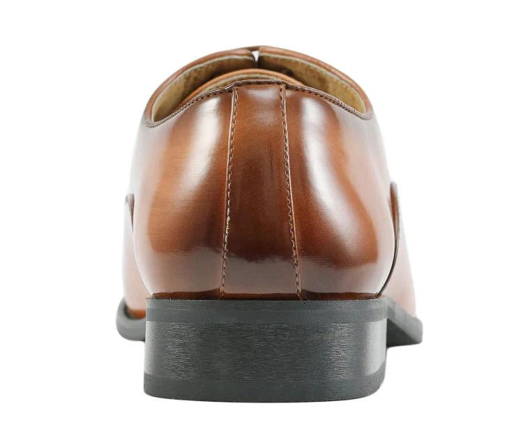 Amali Shoes Conrad Tan Men’s Leather Oxfords - Image 6