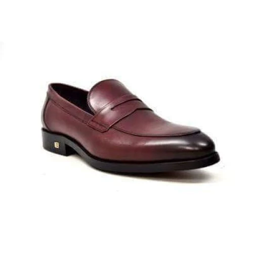British Walkers Berlin Men's Bordeaux Red Leather Loafers - Image 3