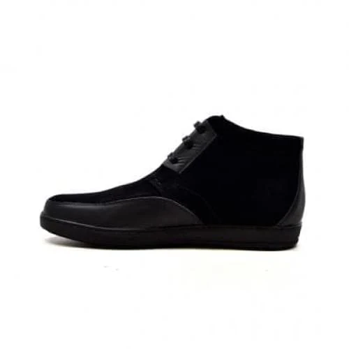 British Walkers Birmingham Bally Style Men's Black Suede and Leather High Tops - Image 6