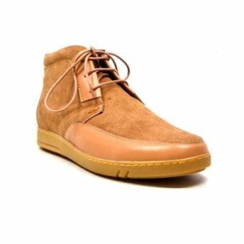 British Walkers Birmingham Bally Style Men's Cognac Tan Suede High Tops - Image 3