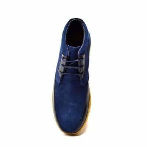 British Walkers Birmingham Bally Style Men's Navy Blue Suede High Tops - Image 7