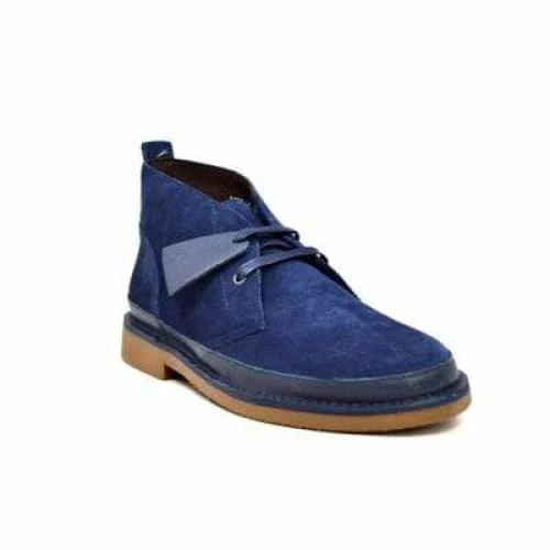 British Walkers Cambridge Men’s Navy Blue Leather & Suede Chukka Boots – Handcrafted Elegance with a Bold Modern British Edge - Image 3