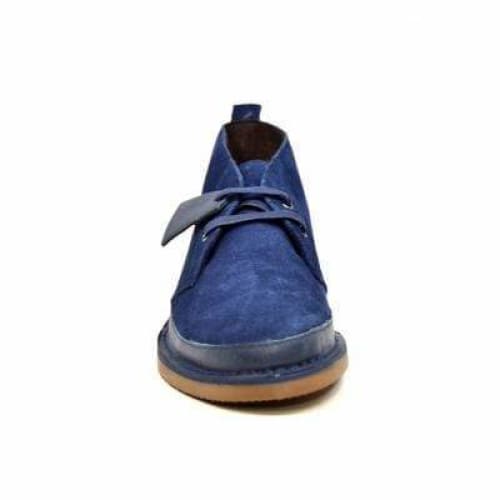 British Walkers Cambridge Men’s Navy Blue Leather & Suede Chukka Boots – Handcrafted Elegance with a Bold Modern British Edge - Image 4