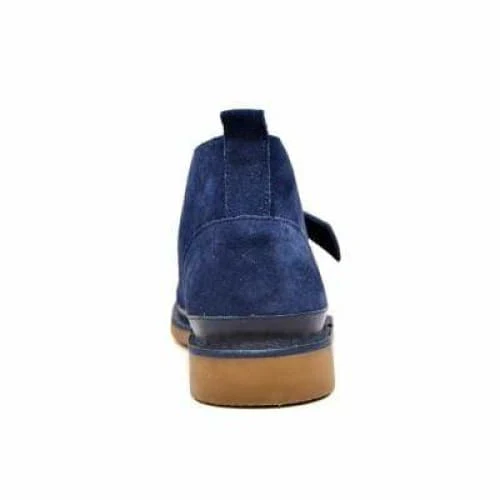 British Walkers Cambridge Men’s Navy Blue Leather & Suede Chukka Boots – Handcrafted Elegance with a Bold Modern British Edge - Image 6