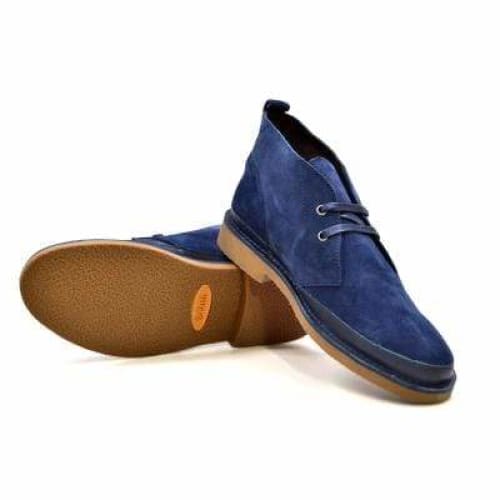 British Walkers Cambridge Men’s Navy Blue Leather & Suede Chukka Boots – Handcrafted Elegance with a Bold Modern British Edge - Image 7