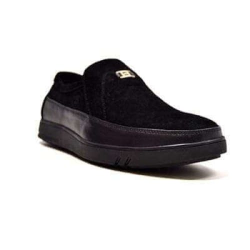 British Walkers Canterbury Men's Black Leather and Suede Slip On - Image 3