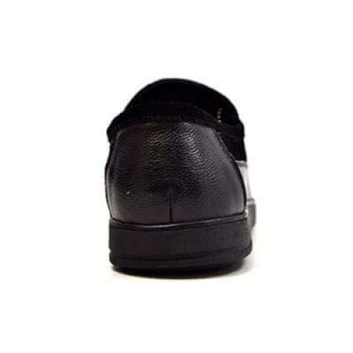 British Walkers Canterbury Men's Black Leather and Suede Slip On - Image 6