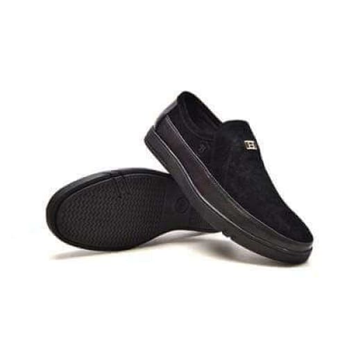 British Walkers Canterbury Men's Black Leather and Suede Slip On - Image 7