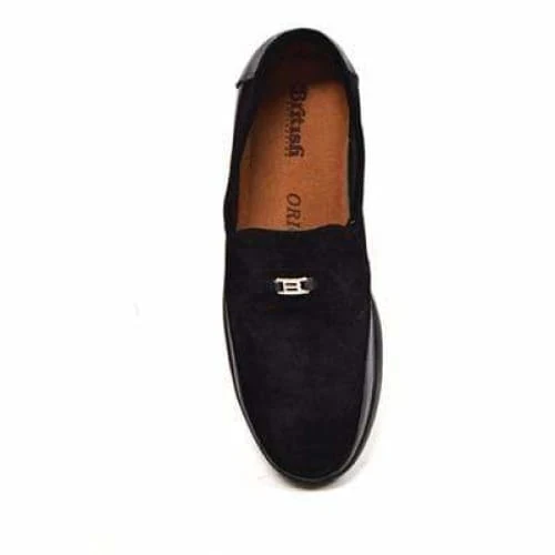 British Walkers Canterbury Men's Black Leather and Suede Slip On - Image 8