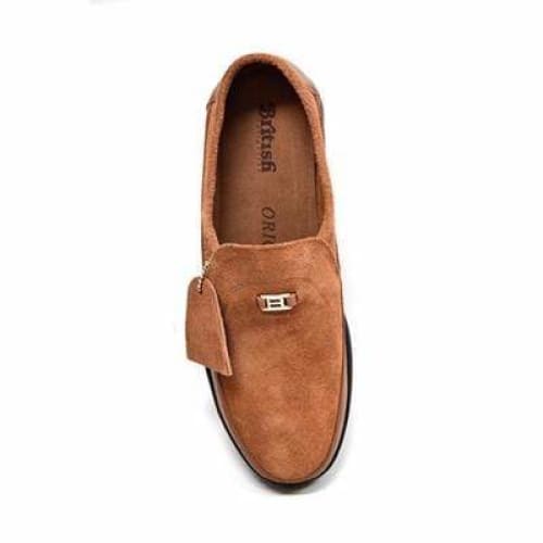 British Walkers Canterbury Men's Tan Leather and Suede Slip On - Image 7