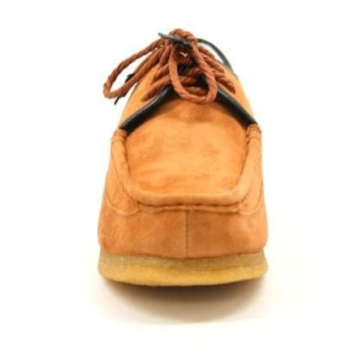 British Walkers Crown Low Top Men's Tan Suede Crepe Sole Shoes - Image 4