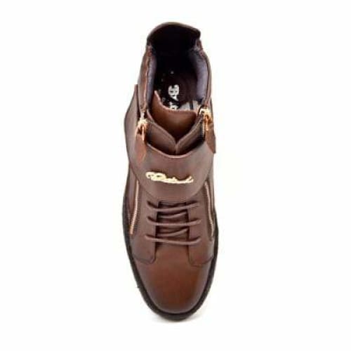 British Walkers Empire Men’s Brown Leather Crepe-Sole High-Top Boots – Handcrafted Classic of Rich Color and Modern British Style - Image 7