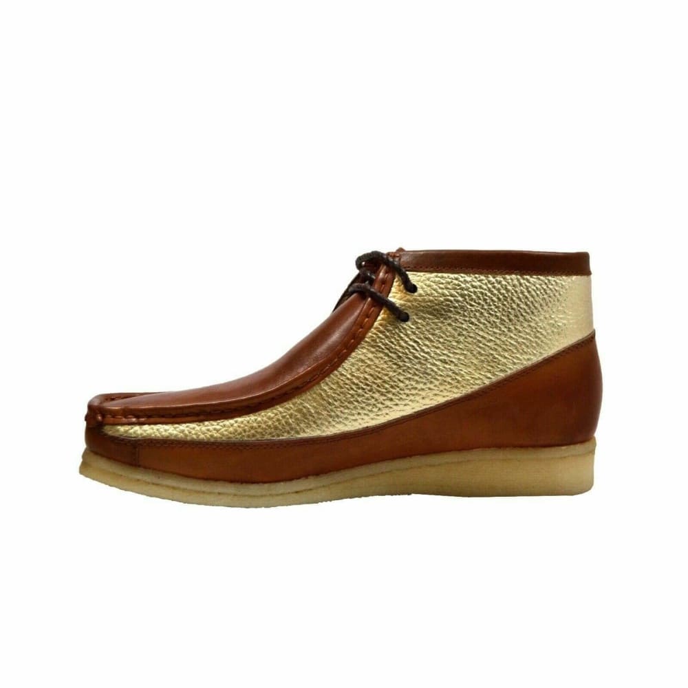 British Walkers Walker 100 – Cognac & Gold Leather Men’s Chukka Boot | Opulent Two-Tone Craft with Timeless British Prestige - Image 6
