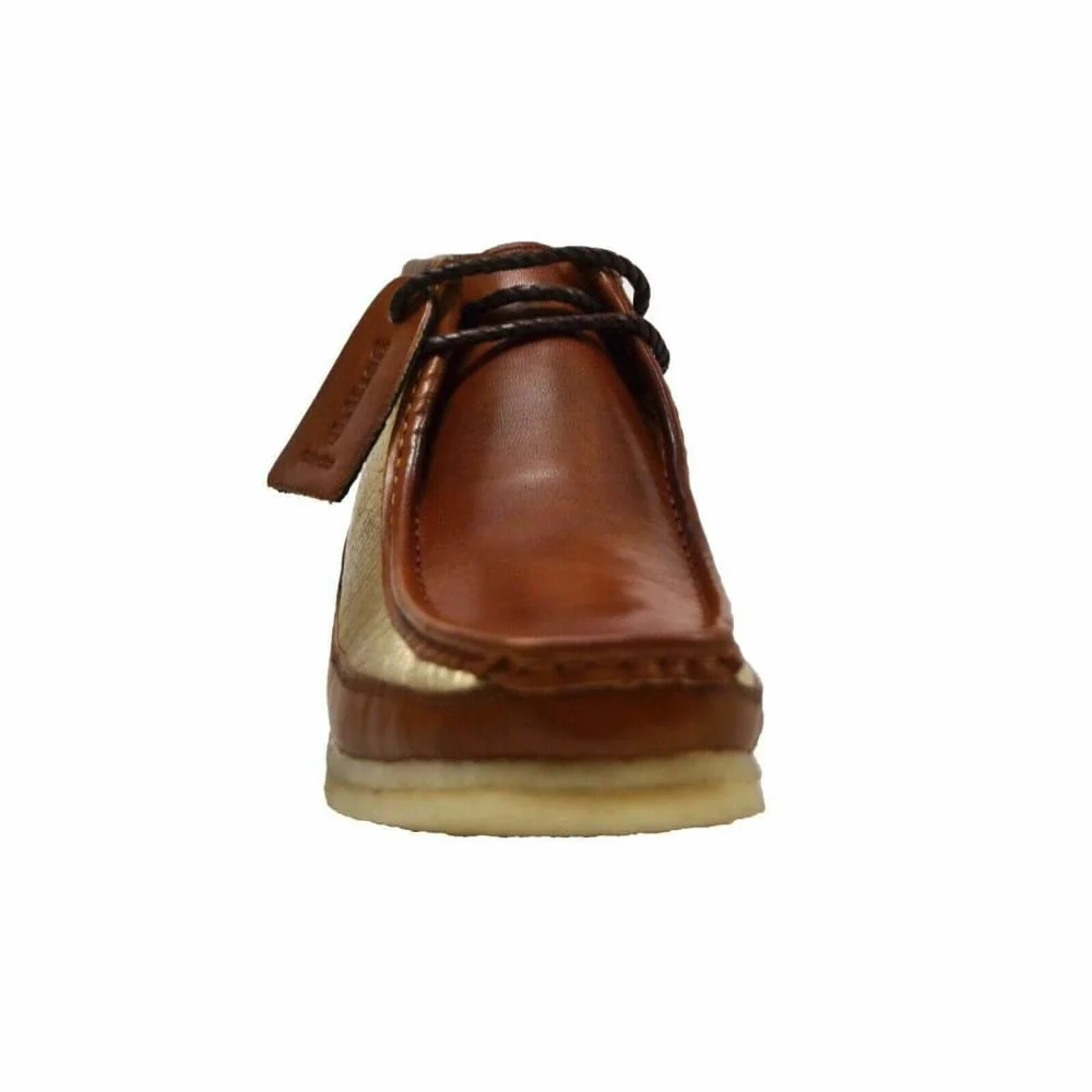 British Walkers Walker 100 – Cognac & Gold Leather Men’s Chukka Boot | Opulent Two-Tone Craft with Timeless British Prestige - Image 8