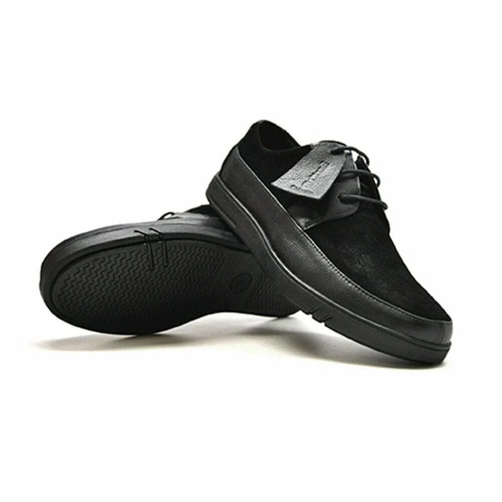 British Walkers Westminster Bally Style Men's Black Leather and Suede Low Top Sneakers - Image 4