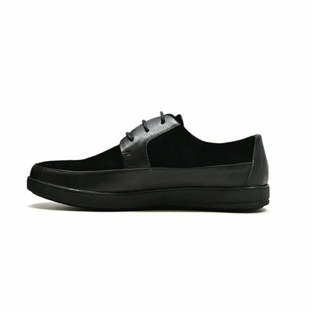 British Walkers Westminster Bally Style Men's Black Leather and Suede Low Top Sneakers - Image 7