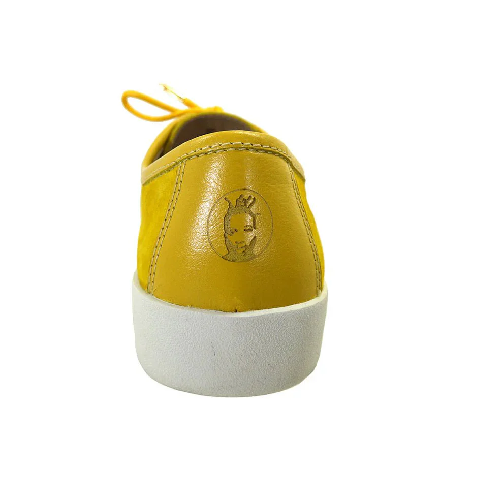 Johnny Famous Bally Style Midtown ODB x Wu-Tang Limited Edition Men’s Low Tops – Yellow Leather – Vintage 80s Vibe - Image 4