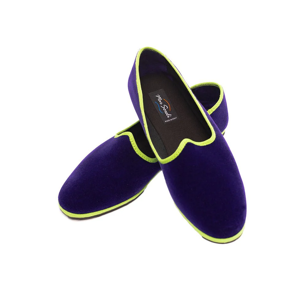 Mar Soreli Friulane Ballet Flats Women’s Purple And Acid Green - Image 4