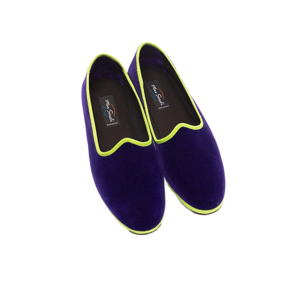 Mar Soreli Friulane Ballet Flats Women’s Purple And Acid Green - Image 5