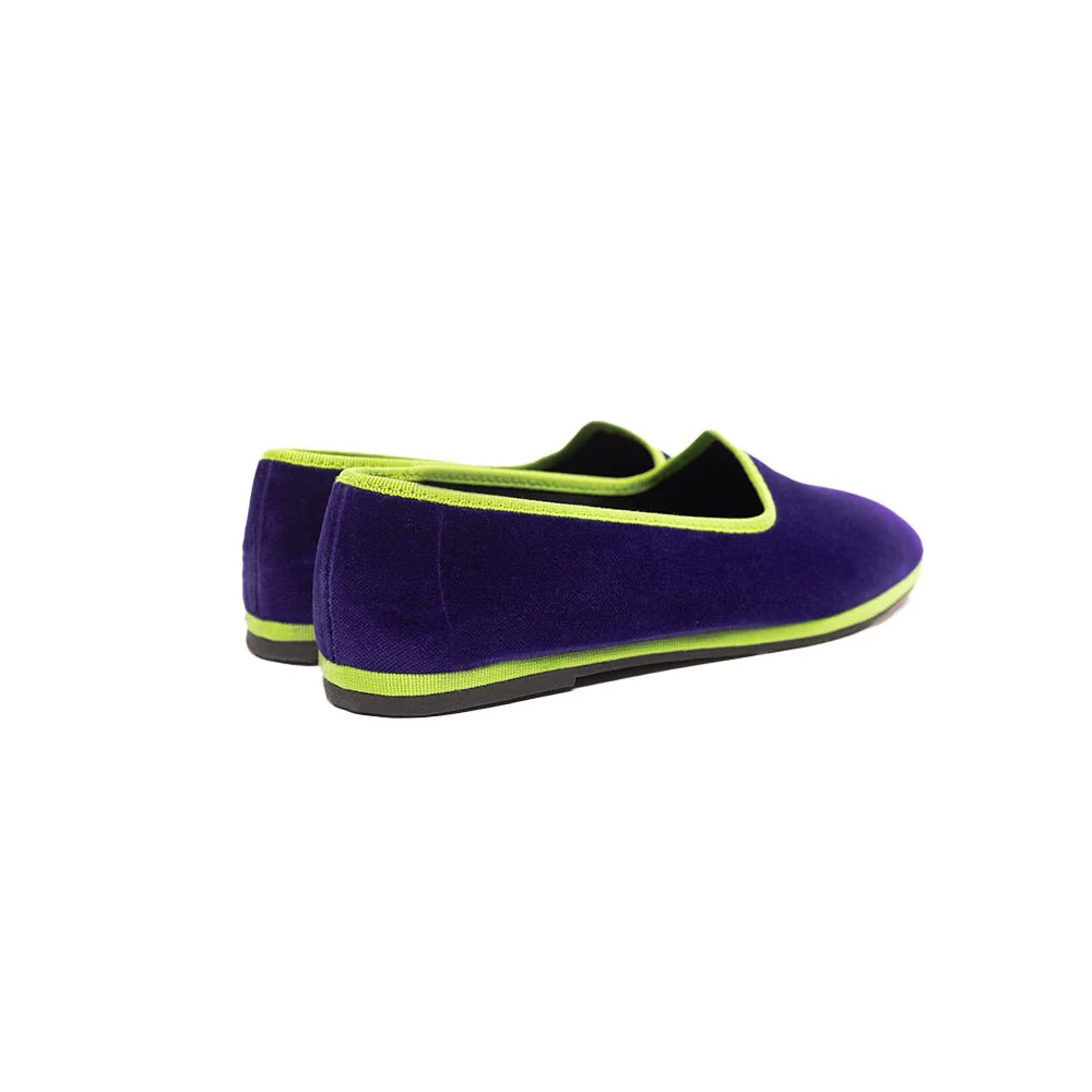 Mar Soreli Friulane Ballet Flats Women’s Purple And Acid Green - Image 6