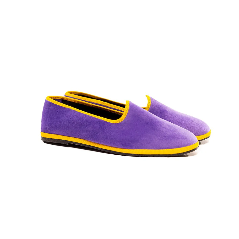 Mar Soreli Tradizionale Bicolor Women’s Lilac Yellow Friulane Ballet Flats - Image 3