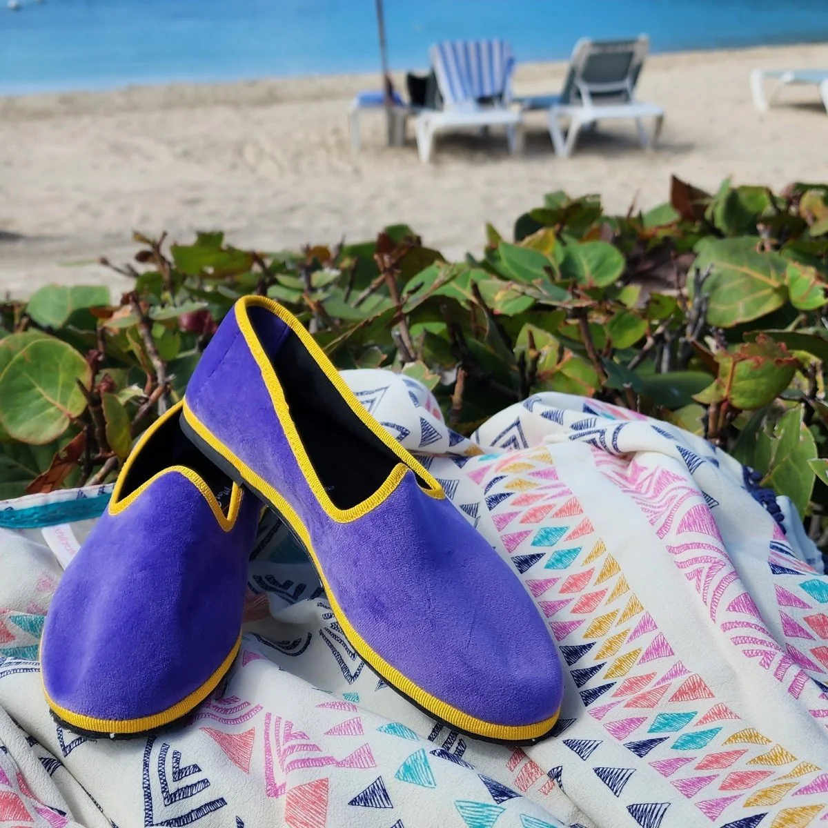 Mar Soreli Tradizionale Bicolor Women’s Lilac Yellow Friulane Ballet Flats - Image 4