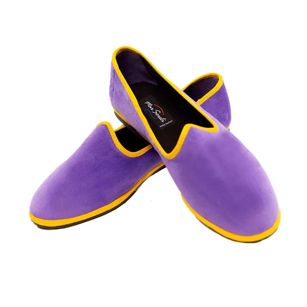 Mar Soreli Tradizionale Bicolor Women’s Lilac Yellow Friulane Ballet Flats - Image 6
