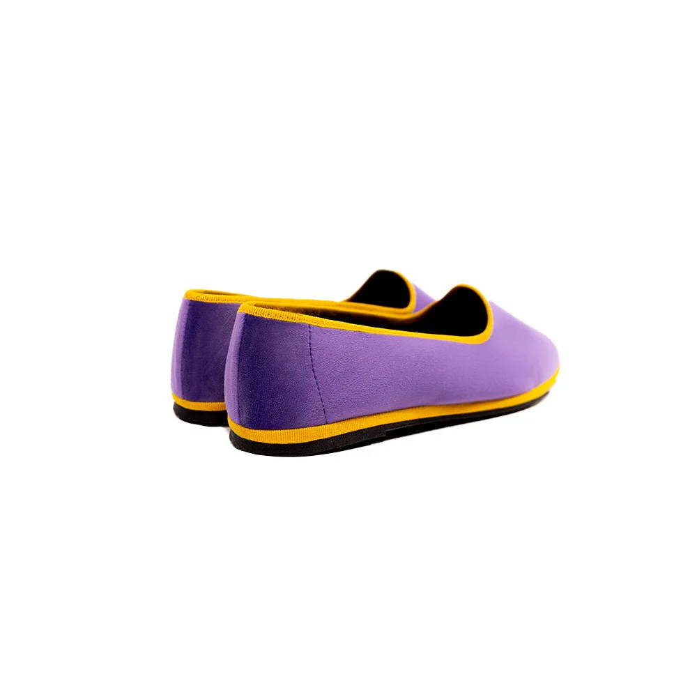 Mar Soreli Tradizionale Bicolor Women’s Lilac Yellow Friulane Ballet Flats - Image 7