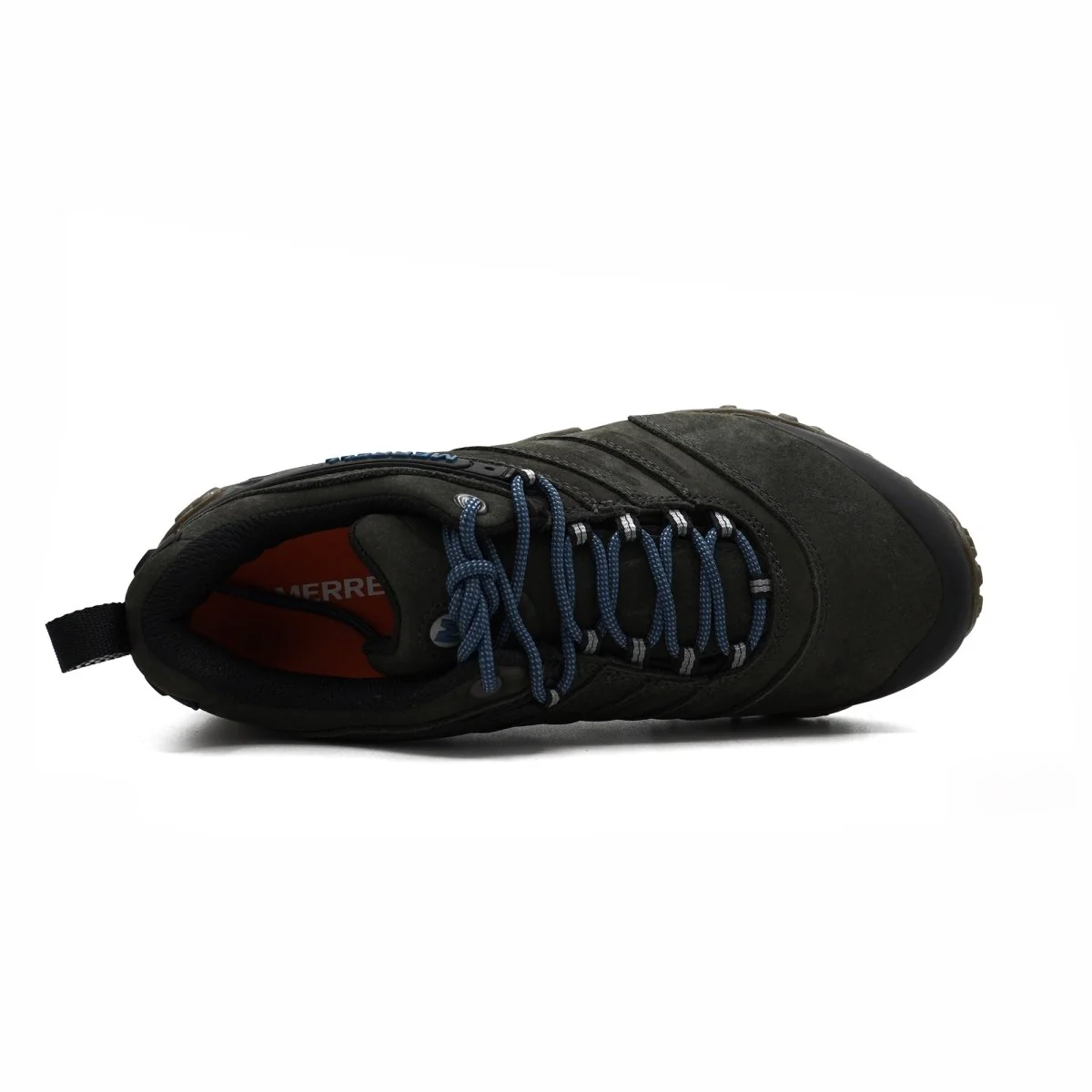 Merrell Cham II Mens Leather Beluga Dark Green Outdoor Hiking Trail Shoe Performance J09381 - Image 3