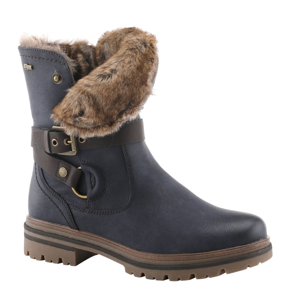 Spring Step Shoes Francala Women's Moto Chic Leather and Fur Boots - Image 14