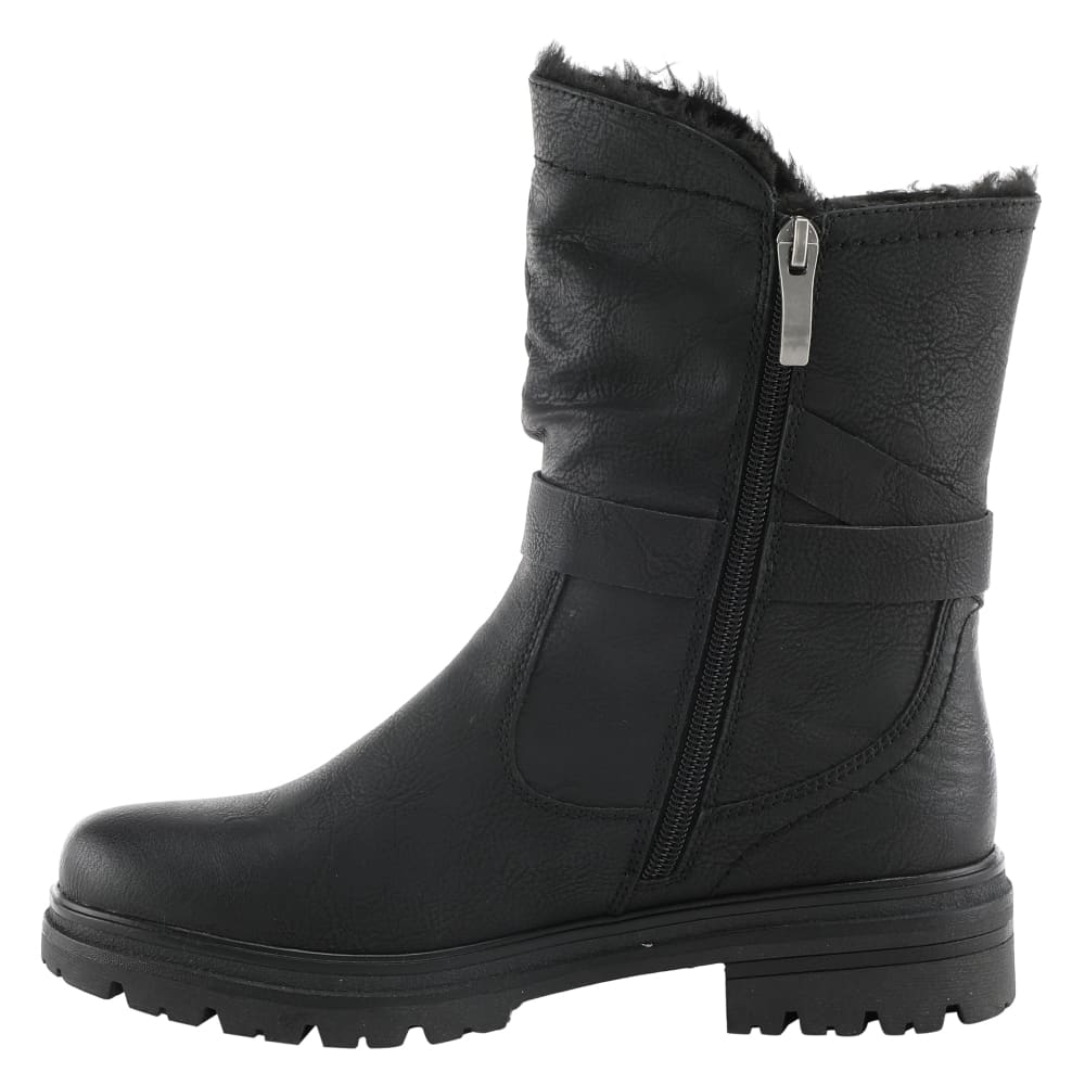 Spring Step Shoes Francala Women's Moto Chic Leather and Fur Boots - Image 23