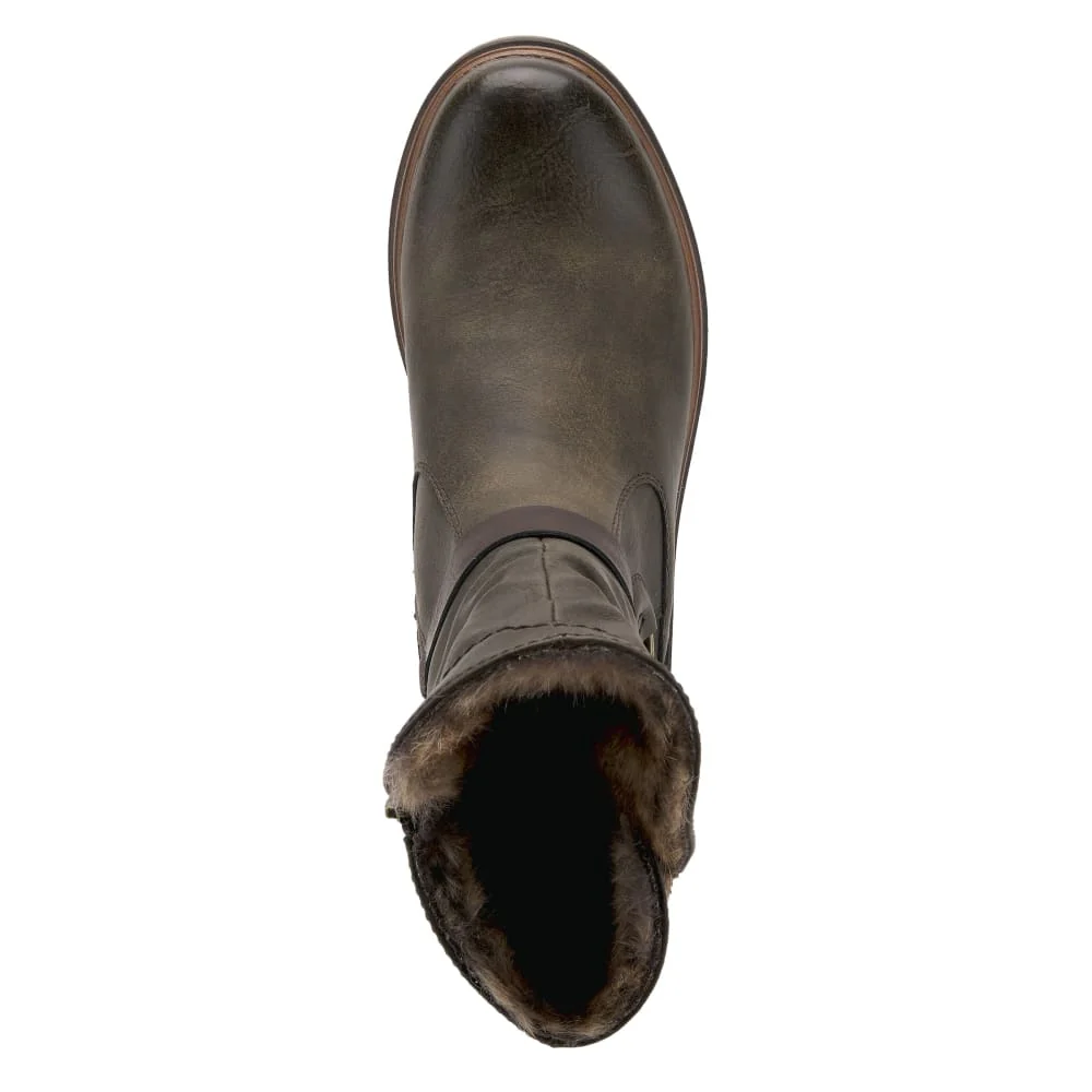 Spring Step Shoes Francala Women's Moto Chic Leather and Fur Boots - Image 3