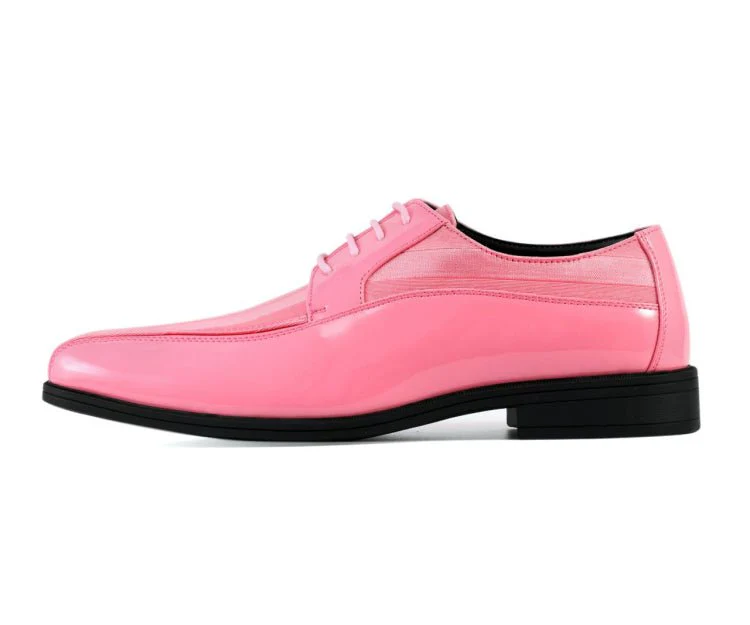 Viotti Patent Leather Derby Shoes 179 Pink - Image 3
