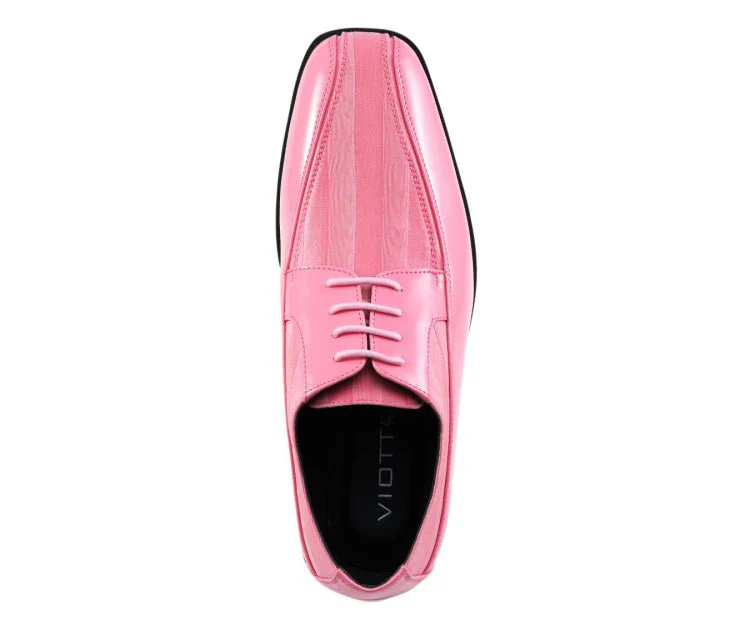 Viotti Patent Leather Derby Shoes 179 Pink - Image 4