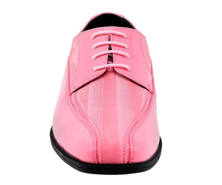 Viotti Patent Leather Derby Shoes 179 Pink - Image 5